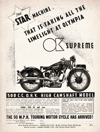 O.K Supreme Motors advert