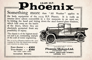 Phoenix Motors advert