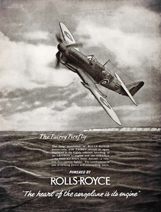 Rolls Royce Ltd Griffon Spitfire advert