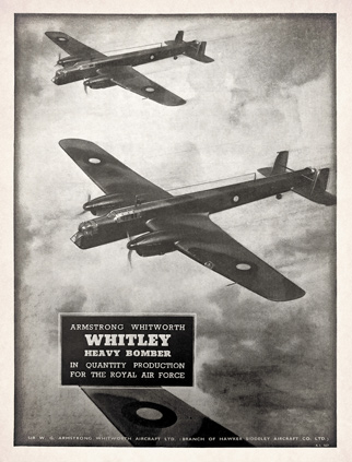 Sir WG Armstrong Whitworth Aircraft Ltd advert