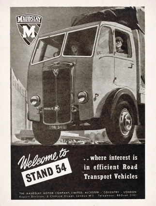 The Maudslay Motor Company Ltd advert