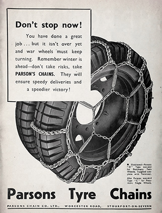 The Parsons Chain Co Ltd advert