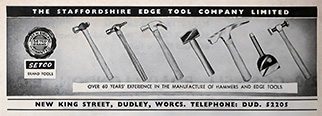 The Staffordshire Edge Tool Co advert