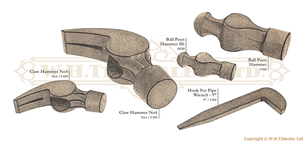 The Staffordshire Edge Tool Co heritage replication forged forgings components parts examples