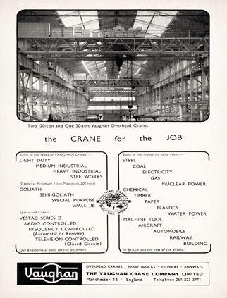 The Vaughan Crane Company advert