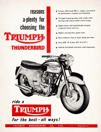 Triumph Company Ltd advert