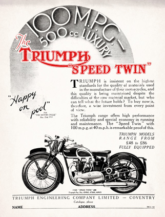 Triumph Company Ltd advert