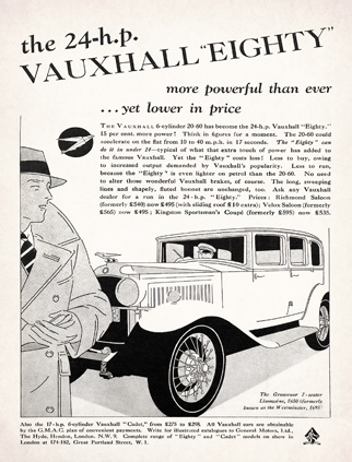 Vauxhall Motors Ltd advert