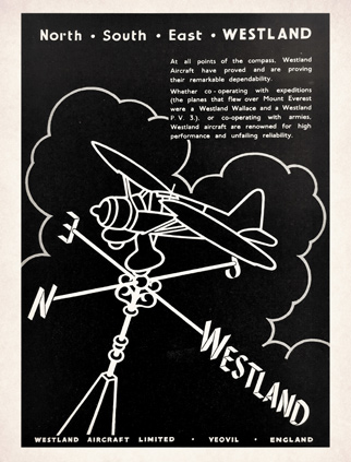 Westland Aircraft Ltd advert