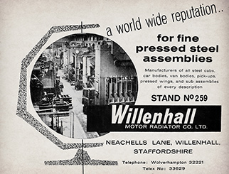 Willenhall Motor Radiator Co Ltd advert