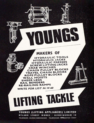 Youngs (Lifting Appliances) Ltd advert